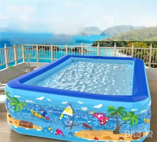 Надуваем басейн 2 размера, снимка 4 - Басейни и аксесоари - 50968641