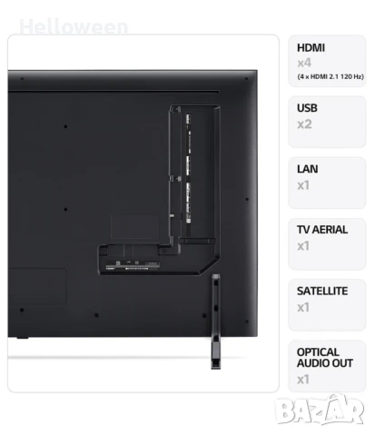 Телевизор LG QNED 50QNED85T3A, 50" (126 см), Smart, 4K Ultra HD, 100 Hz, снимка 10 - Телевизори - 51049519