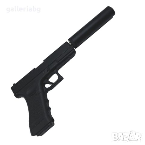 Еърсофт: Метален пистолет със заглушител - AIRSOFT Gun, снимка 3 - Други - 46597109