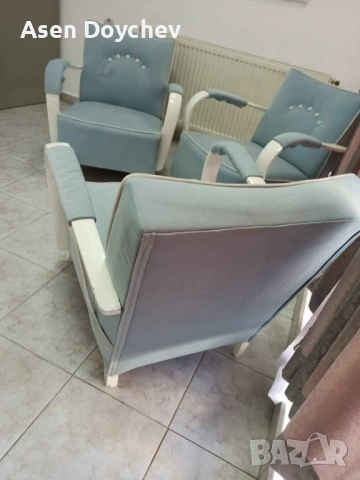 Фотьойл в стил mid century/art deco, снимка 2 - Дивани и мека мебел - 54162767