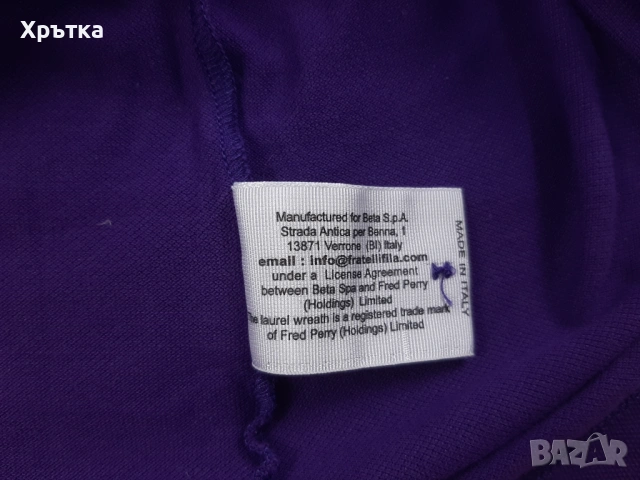 Fred Perry - Оригинална мъжка тениска с яка размер М, снимка 10 - Тениски - 54167446