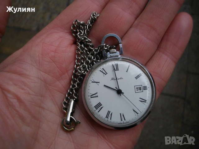 КОЛЕКЦИОНЕРСКИ ДЖОБЕН ЧАСОВНИК РАКЕТА RAKETA + КЮСТЕК, снимка 3 - Антикварни и старинни предмети - 53210080