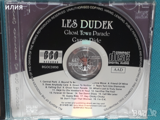 Les Dudek – 1978- Ghost Town Parade/1981 - Gypsy Ride(Rock,Funk)(2 LP in 1 CD)	, снимка 5 - CD дискове - 45061507