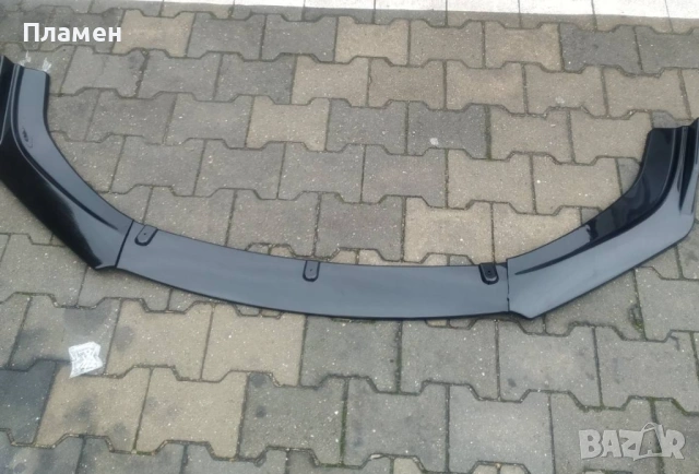 Преден лип спойлер универсален 3 части ЧЕРЕН – нож за броня, тунинг, splitter, за всички автомобили, снимка 12 - Аксесоари и консумативи - 47420502