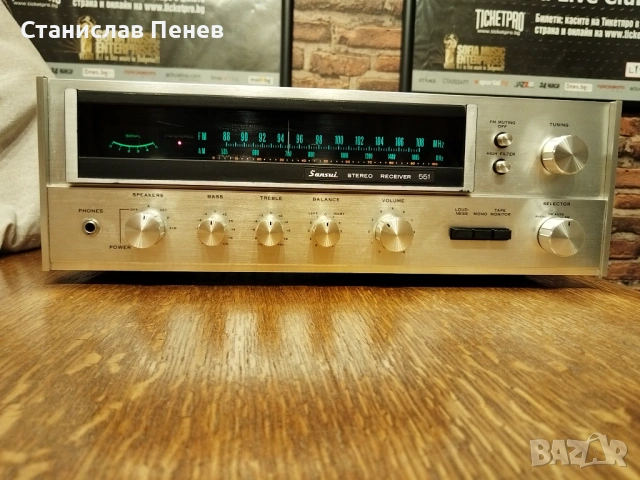 Sansui 551 Vintage Stereo Receiver , снимка 7 - Ресийвъри, усилватели, смесителни пултове - 53288273