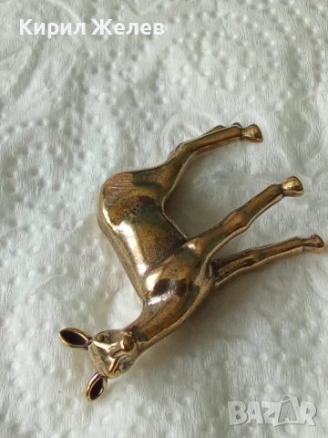 Бронзова фигурка на елен 44673, снимка 7 - Колекции - 54199155