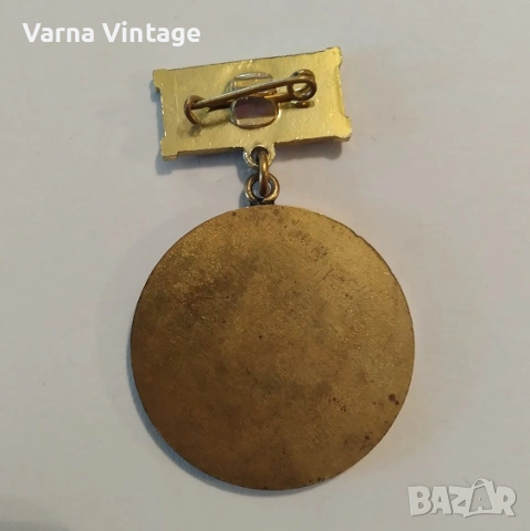 Значка медал За заслуги ПФК Черно море., снимка 2 - Колекции - 53416687