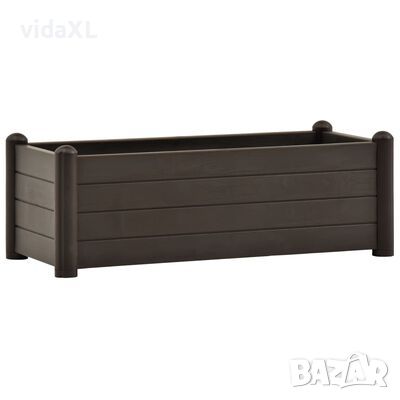 vidaXL Градинска висока леха, PP, мока, 100x43x35 см（SKU:313976