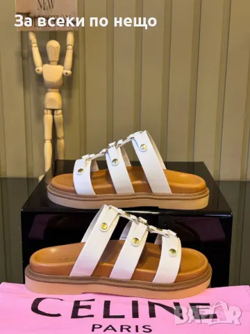 Celine Дамски Чехли Селин - Налични Различни Цветове Код E274, снимка 10 - Чехли - 50415319