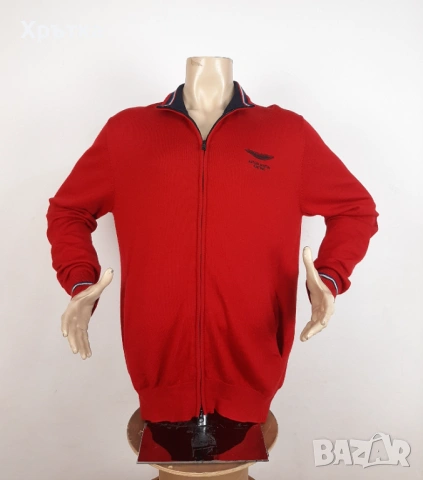 Hackett Aston Martin - Оригинална мъжка жилетка с цип размер 2XL, снимка 5 - Пуловери - 53638641