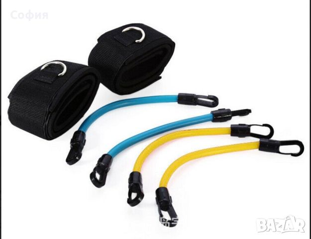 Комплект от ластици със съпротивление за крака и удобна преносима торбичка, снимка 2 - Фитнес уреди - 45956786