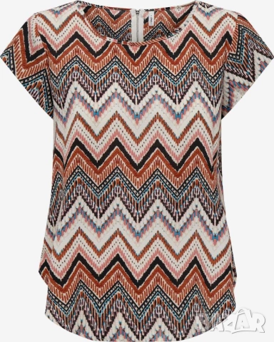 Дамска блуза Only, 97% полиестер, Многоцветна, 42