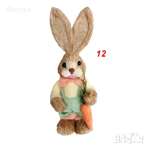 6491 Декоративна фигура Великденски заек, 34 см, снимка 10 - Декорация за дома - 53731656