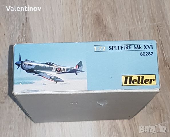 Сглобяем макет на самолет- Heller, 1•72 SPITFIRE Mk XVI, снимка 3 - Колекции - 45596726