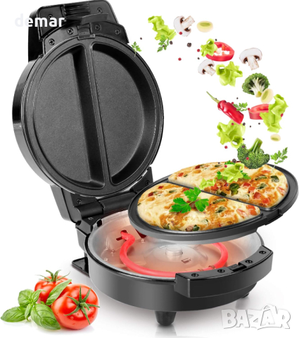 Duronic Dual Omelette Maker OM60, уред за готвене на омлети без обръщане, незалепващи плочи, 600 W, снимка 1 - Други - 44973999