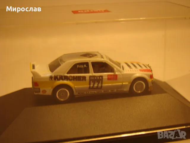 HERPA H0 1/87 AMG MERCEDES BENZ 190 E РАЛИ МОДЕЛ КОЛИЧКА, снимка 4 - Колекции - 48521830