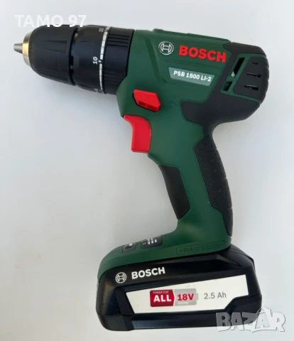BOSCH PSB 1800 Li-2 - Ударен винтоверт 18V 2.5Ah като нов!, снимка 3 - Винтоверти - 51257002