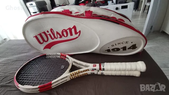 Wilson 2 бр. Pro Staff 95" (със сак Wilson 1914) - юбилейни 100 г., снимка 8 - Тенис - 48861202