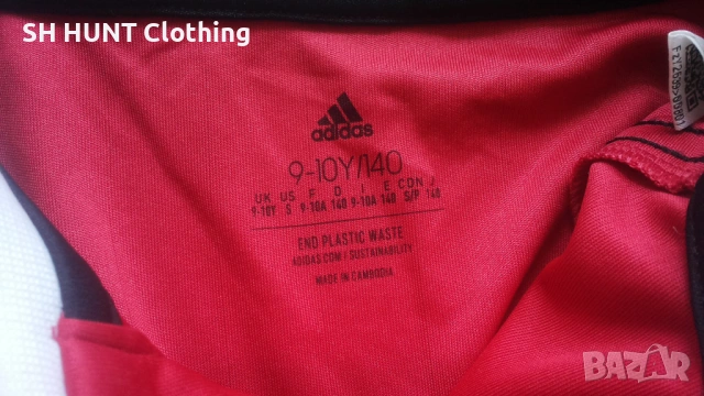 Adidas MANCHESTER UNITED Kids Footbal T-Shirt Размер 9-10 г / 140 см детска футболна тениска 19-68, снимка 11 - Детски тениски и потници - 53302409