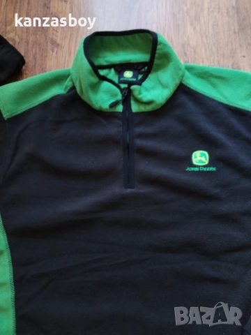 john deere - мъжко поларено горнище 2ХЛ, снимка 2 - Блузи - 52238357