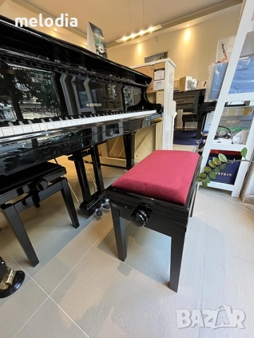 Нов италиански стол за пиано DISCACCIATI - 109 с кутия за ноти