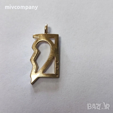 Златна висулка(сърце) 2 части 3.14гр., снимка 3 - Колиета, медальони, синджири - 53684026