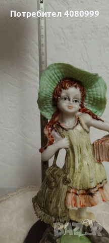 Фигурка клей, мисля, "Момиченце с книги" (ученичка?), снимка 4 - Колекции - 51968887
