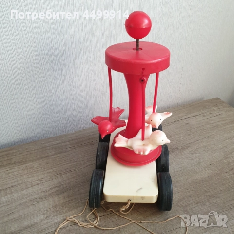 Соц детска играчка летящи птици на колела, снимка 6 - Колекции - 52056451