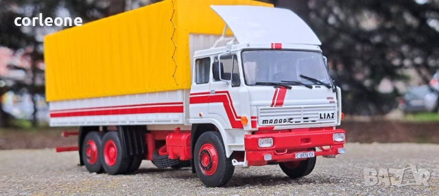 Madara Liaz 796 бордови с тента - мащаб 1:43 на DeAgostini моделът е нов в блистер, снимка 2 - Колекции - 53763838