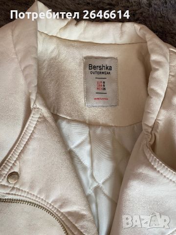 Кожено яке Bershka, снимка 3 - Якета - 45145018