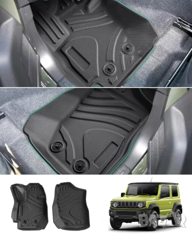 Suzuki Jimny JB64, JB74 3D всесезонни TPE стелки с висок ръб 