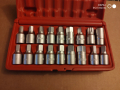 TRIDENT TOOLS 18бр 3/8 DRAIN PLUG KEY SET вложки камъни комплект, снимка 4