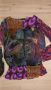 Ефирна цветна блуза Desigual , снимка 1 - Блузи с дълъг ръкав и пуловери - 45918894