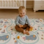 Двулицев образователен детски килим Горски лабиринт 180 х 200 см - водоустойчив, сгъваем, снимка 4