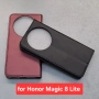 Honor Magic 8 Lite калъф страничен отваряем черен и бордо, снимка 2