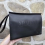 Armani Кожена Черна Мъжка Чанта , снимка 1