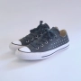 Converse All Star Lo Leather Black Silver 36, снимка 2