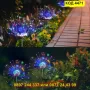 Многоцветна соларна лампа фойерверки многоцветна светлина, 200 LED, 8 режима - КОД 4471, снимка 2
