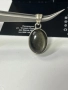 Сребърна висулка 925 с Обсидиан , снимка 1
