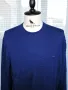 Lacoste Men`s Blue Round Neck Pure New Wool - прекрасен мъжки пуловер размер XL/2XL, снимка 2