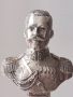 Сребърен 84 бюст на Император Николай втори., снимка 1 - Антикварни и старинни предмети - 45102512