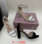 Модерна елегантност: Стилни дамски сандали за безупречен външен вид Бяло и черно 36-41