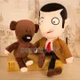 Мистър Бийн плюшена играчка Mr. Bean и мечето му, 30см, снимка 1