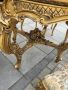 Италианска барокова трпезна маса със 5 броя столове 032, снимка 2