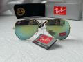 Ray-Ban RB3025 мъжки дамски слънчеви очила унисекс зелени огледални, снимка 4