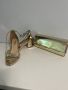 Златни обувки и чанта, снимка 1 - Дамски обувки на ток - 45425732