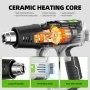 Професионален пистолет за горещ въздух 2000W 50-600°C с дюзи комплект, снимка 7