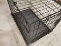 НОВА метална сгъваема клетка за куче 78x49x54см за транспорт и стационар, снимка 2