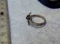 СТАРИНЕН СКЪПОЦЕНЕН СРЕБЪРЕН ПРЪСТЕН СРЕБРО ВИСОКА ПРОБА с ЧЕРЕН ОНИКС РЯДКА АРТ ИЗРАБОТКА 47961, снимка 9