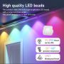 Постоянни външни светлини CLUHERTVY, интелигентни RGBIC, 15 м с 30 LED, IP67, снимка 4